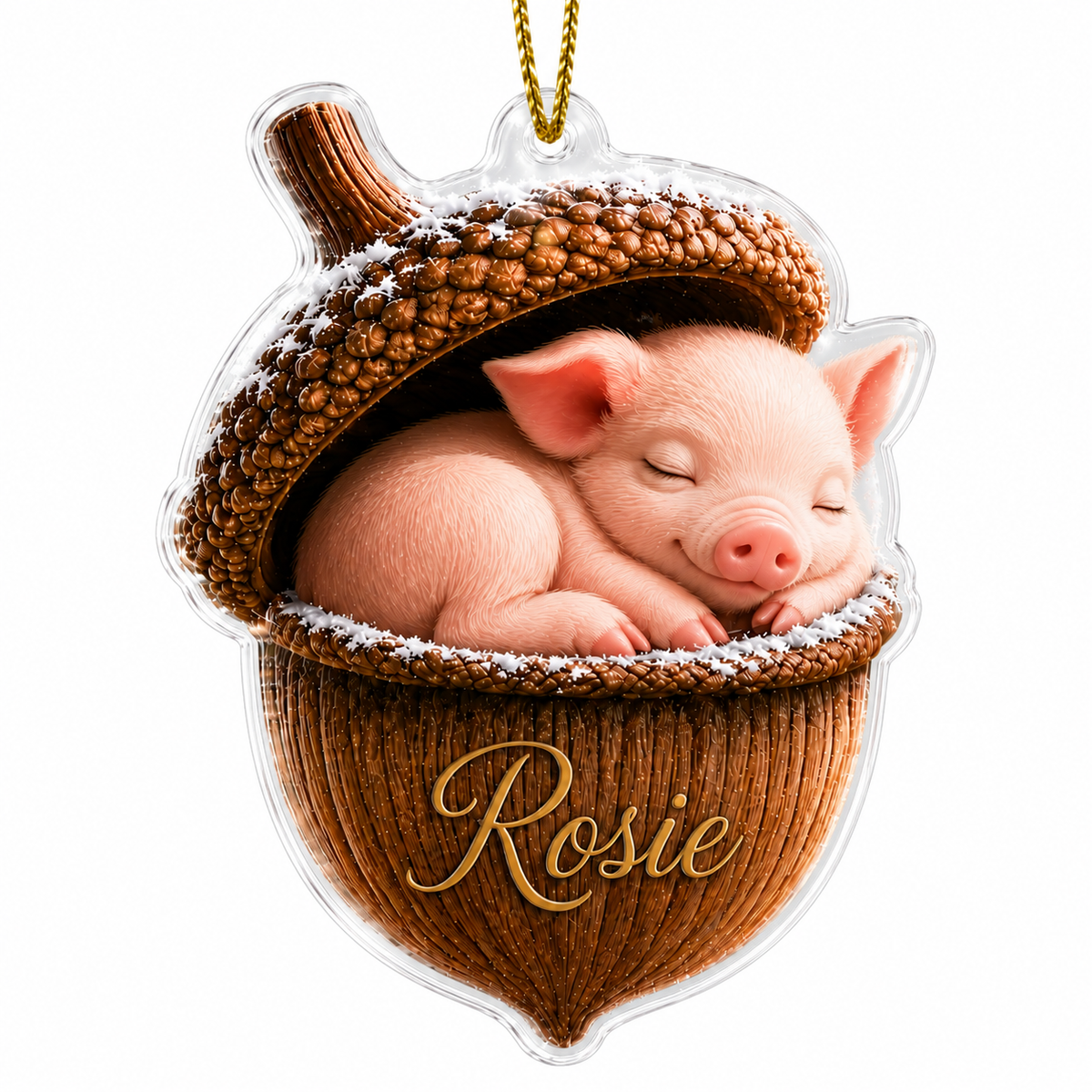 Animal Tree Decor Acrylic Pig