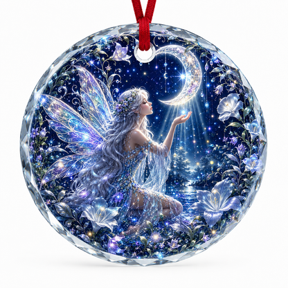 Fairy Glass Ornament Moonlight Fairy