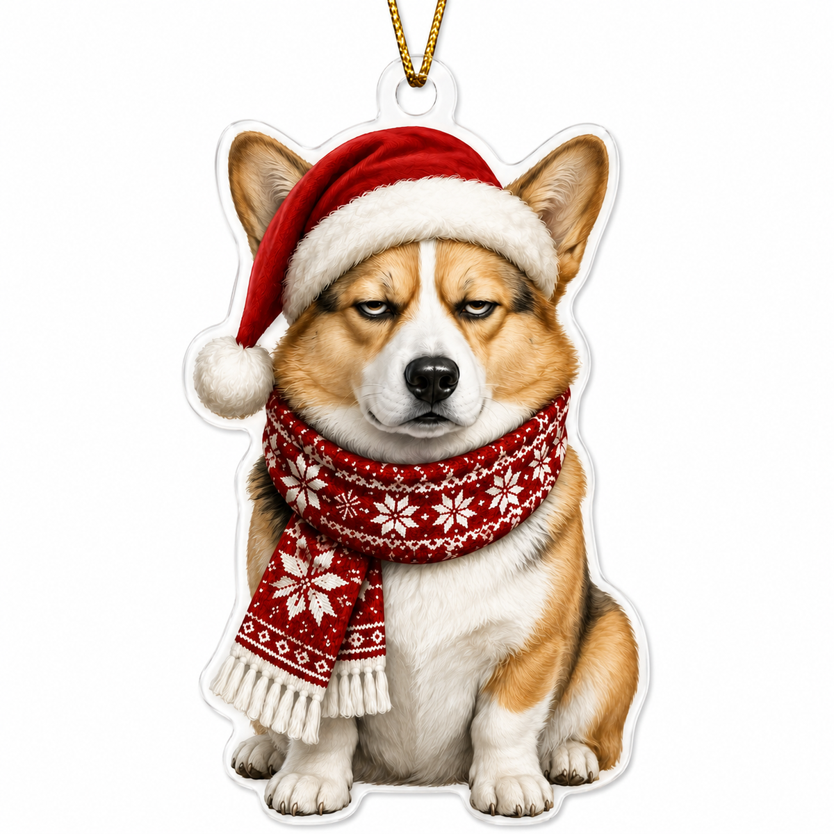Dog Funny Christmas Corgy