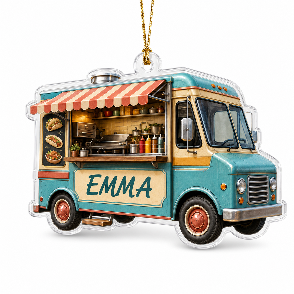 Food Lover Food Truck Ornament