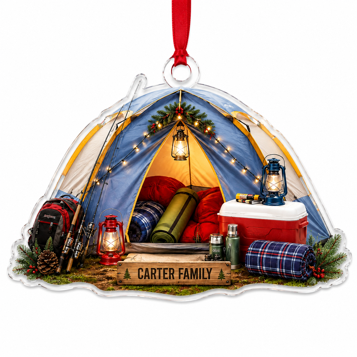 Camping Personalize Acrylic Fishing Camping