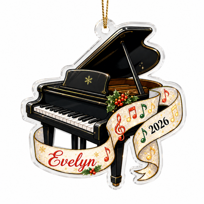 Piano Custome Name Acrylic Style 12