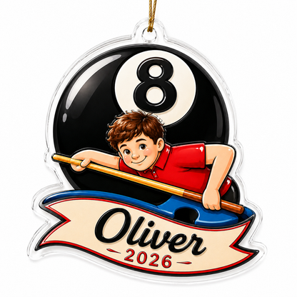 Custom Name Billiards 8 Ball Champion Acrylic