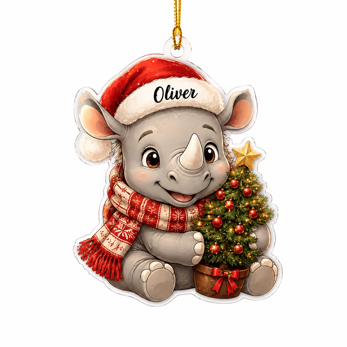 Animal Chrismas Rhino