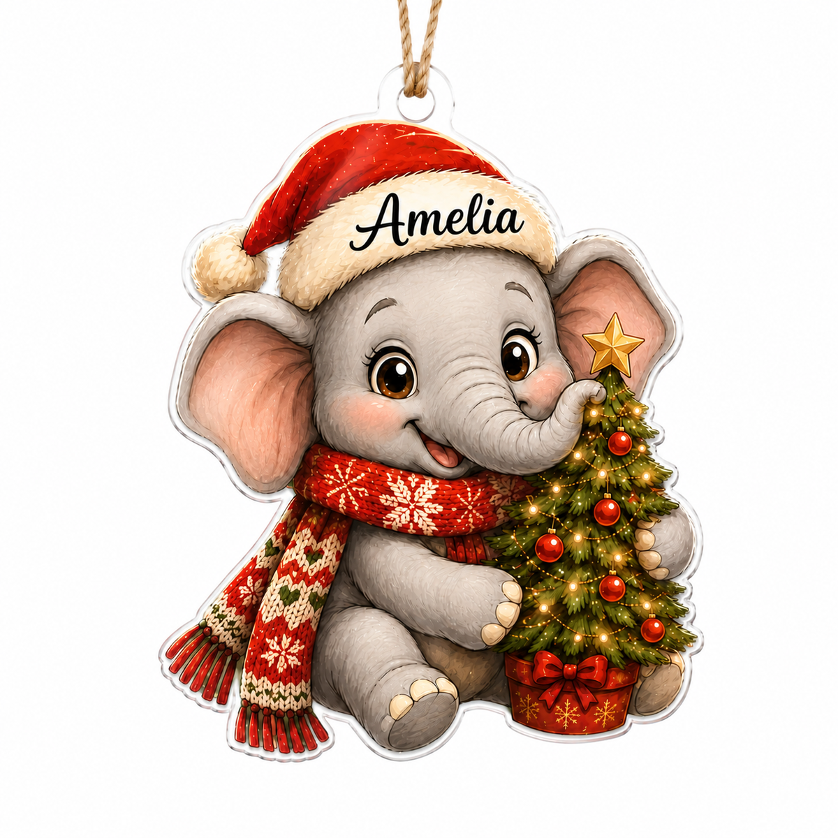 Animal Christmas Elephant