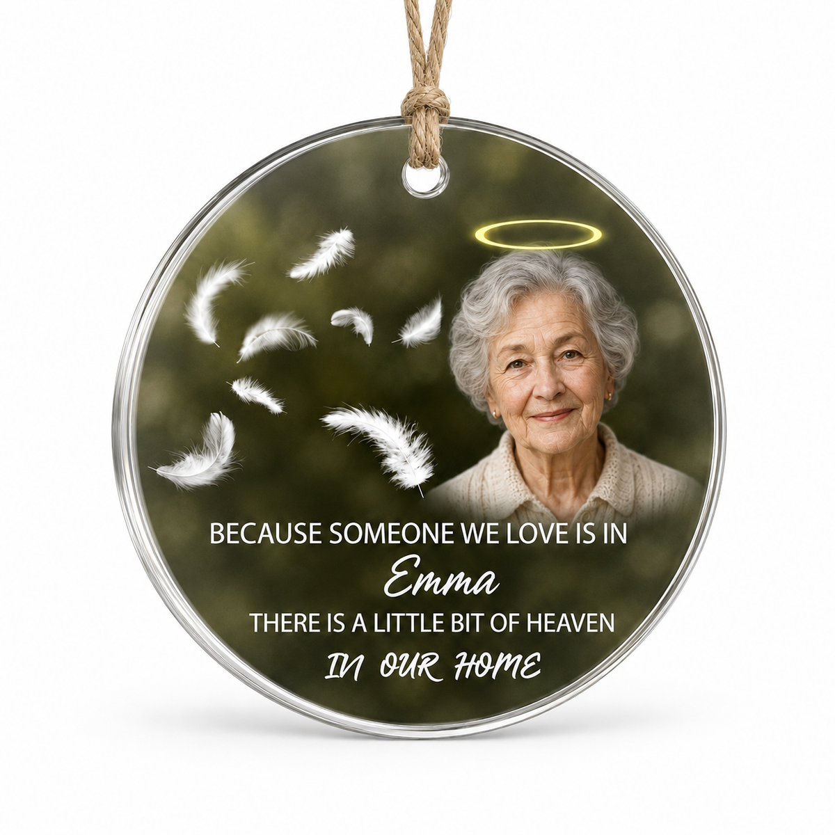 Custom Photo Someone We Love Feathers