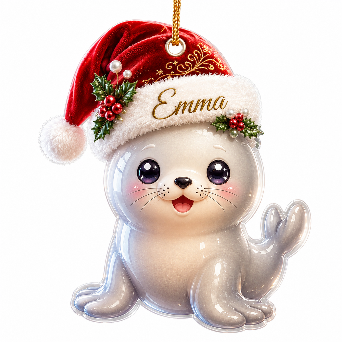 Animal With Santa Hat Sea Lion