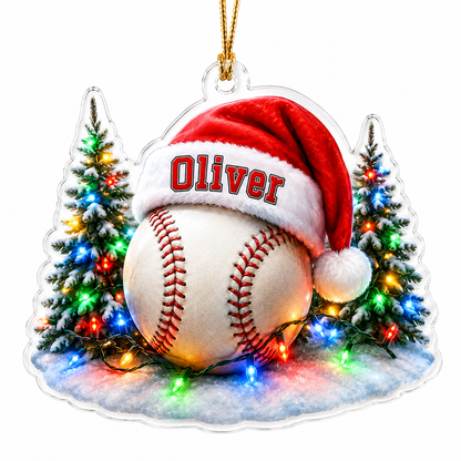 Custom Sports Christmas Acrylic - Basketball