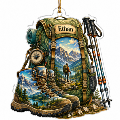 Custom Name Hiking And Trekking Acrylic Style 7