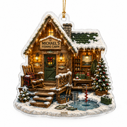 Personalized Fishing Cabin Acrylic