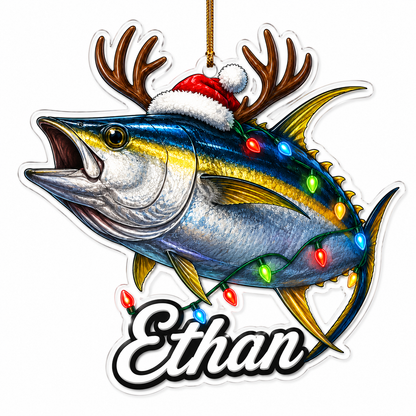Fishing Christmas Lights Yellowfin Tuna Acrylic