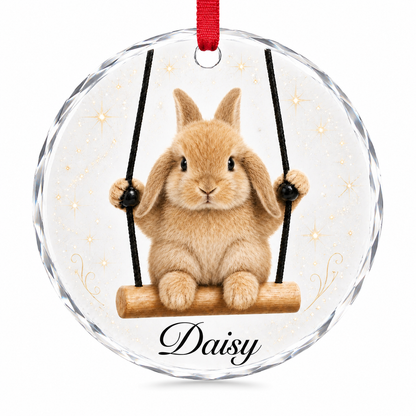 Animal Glass Ornament Rabbit