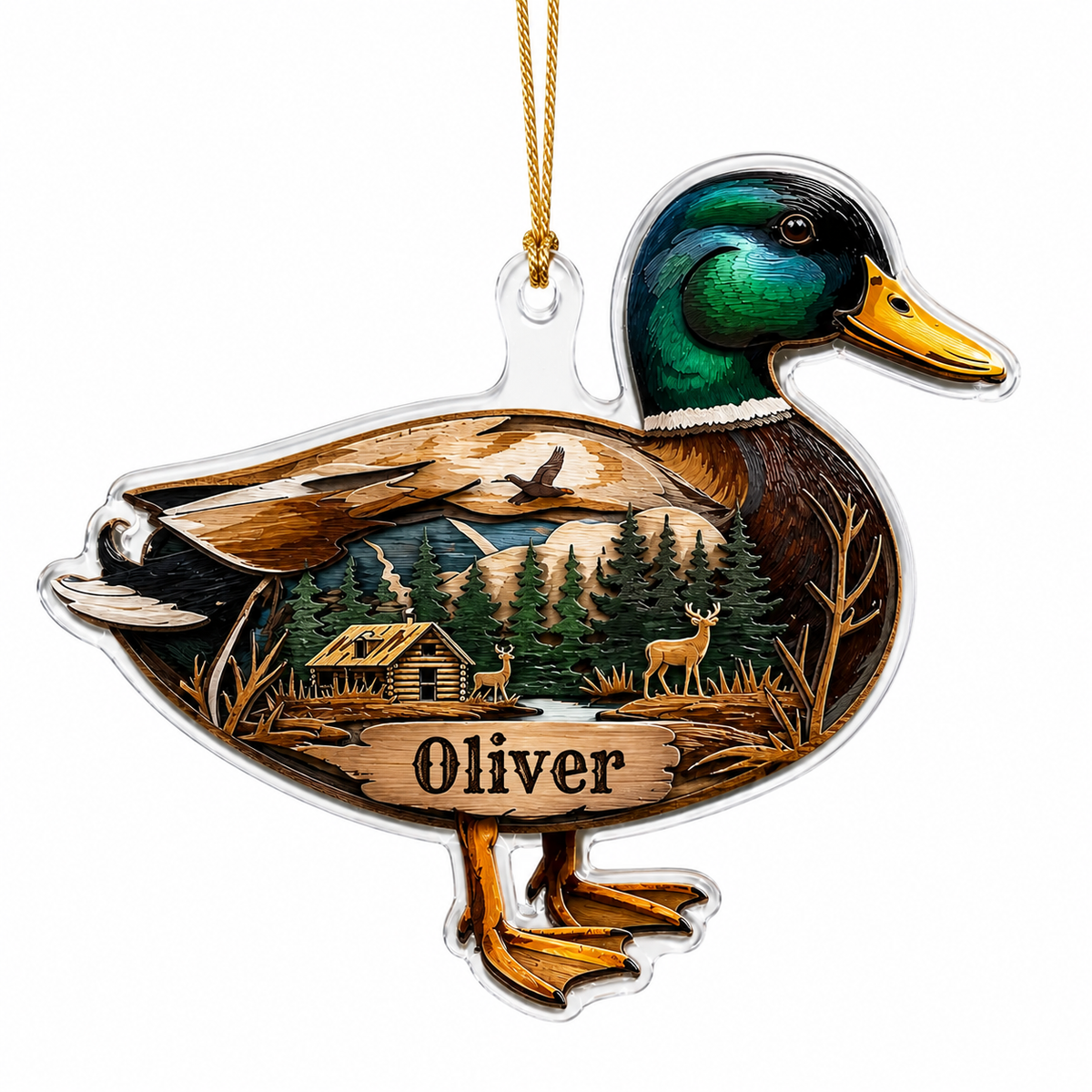Personalized Hunting Mallard Wilderness Acrylic