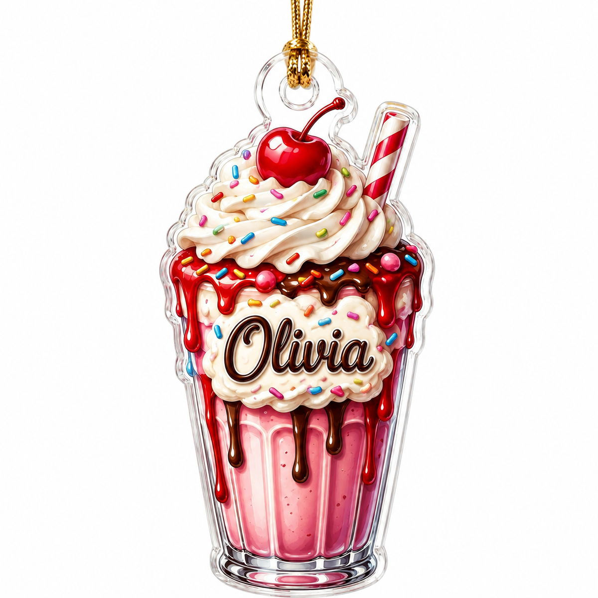 Custom Dessert Milkshake Acrylic