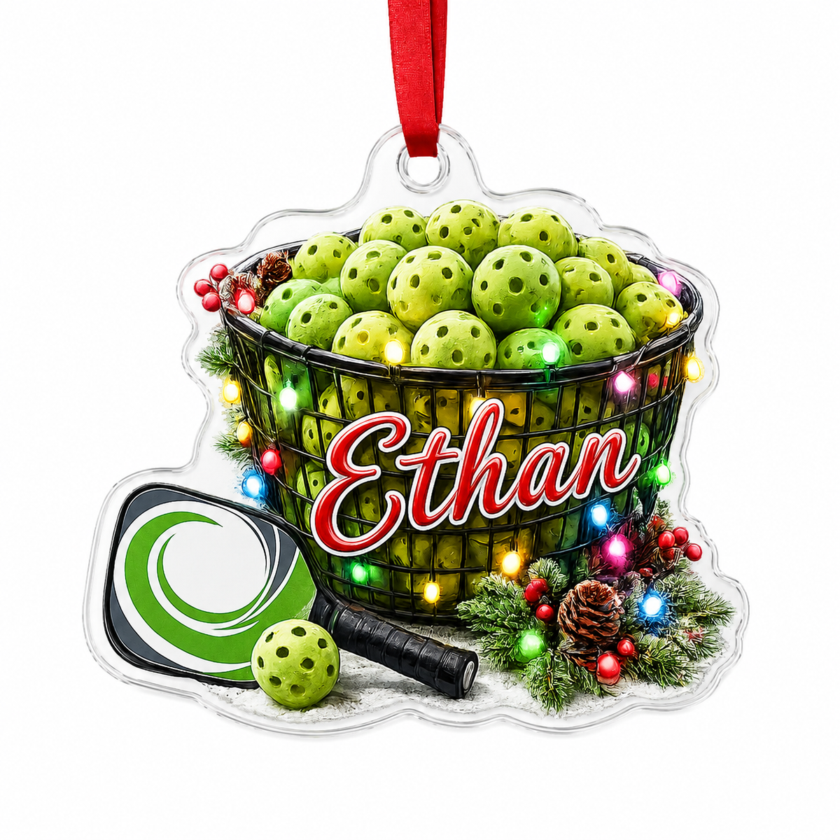 Custom Name Pickleball Acrylic Style 12