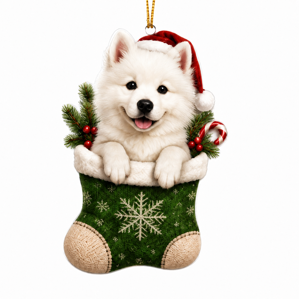 Dog Christmas Socks Samoyed