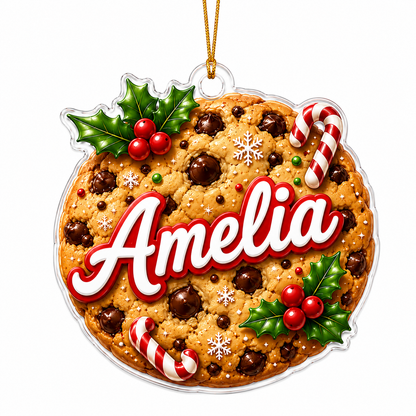 Custom Name Food Acrylic - Chocolate Chip Cookie