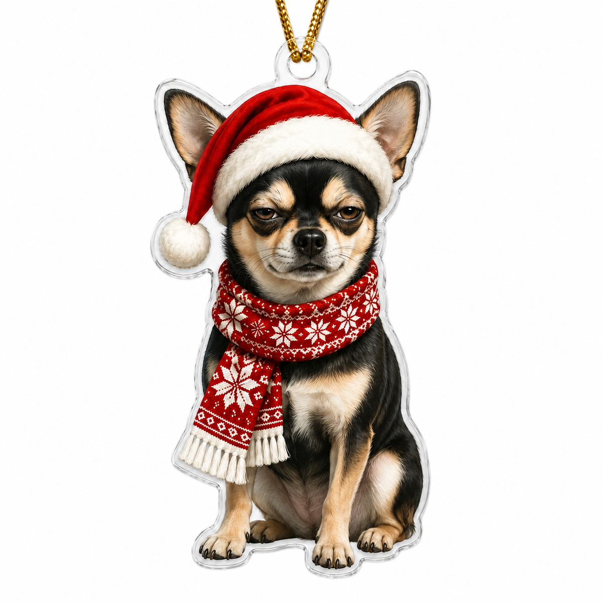 Dog Funny Christmas Chiahuahua