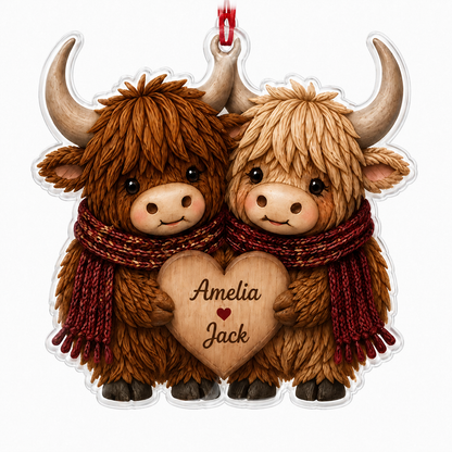 Couple Animal Higland Cow