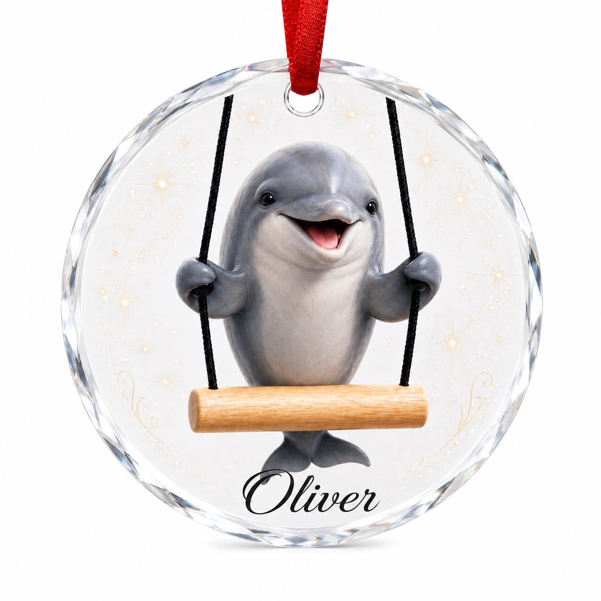 Animal Glass Ornament Dolphin