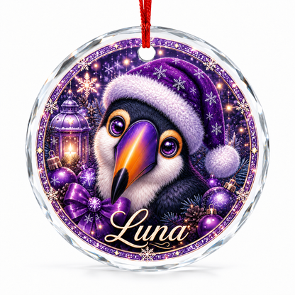Purple Bird At Christmas Toucan