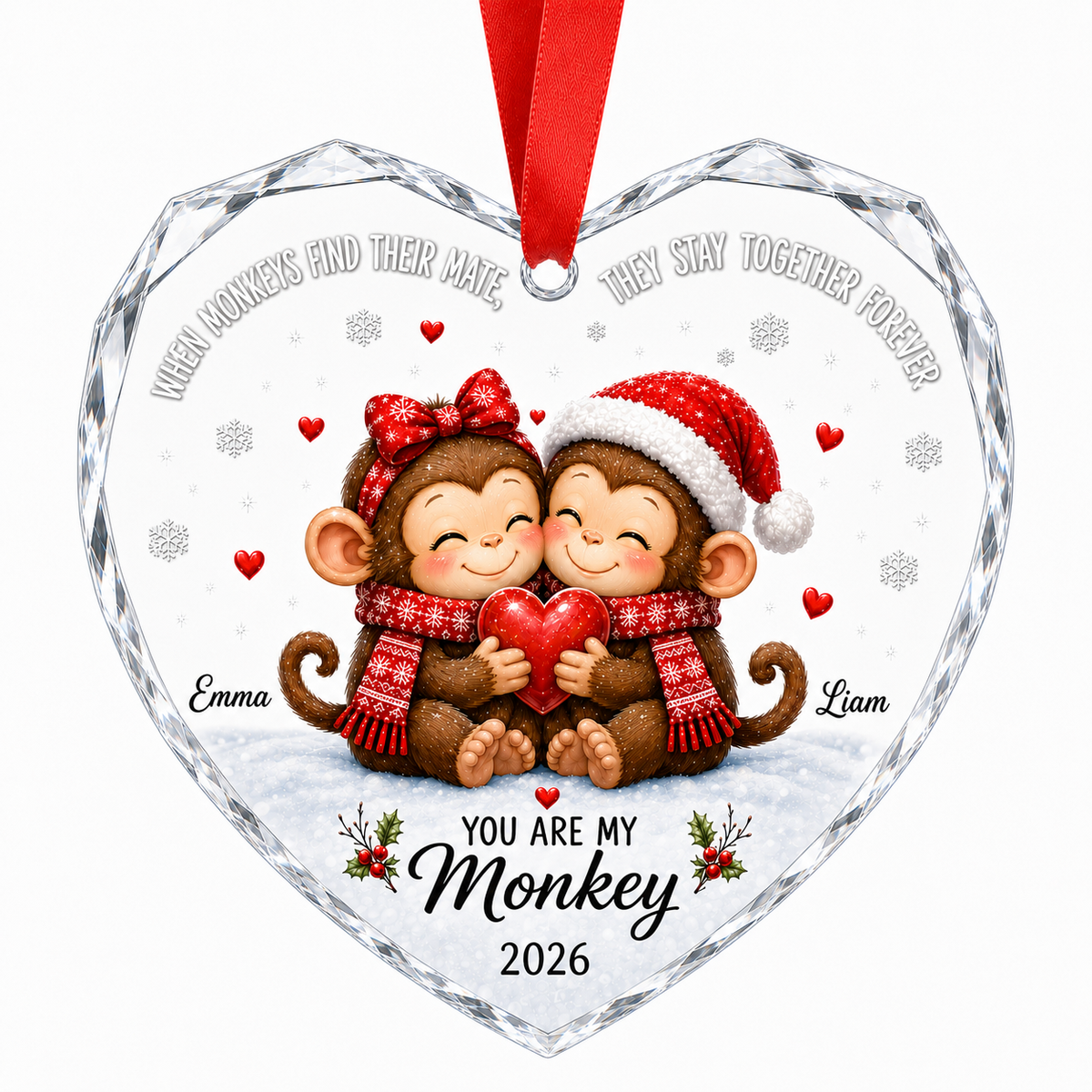 Custom Animal Couple Monkey