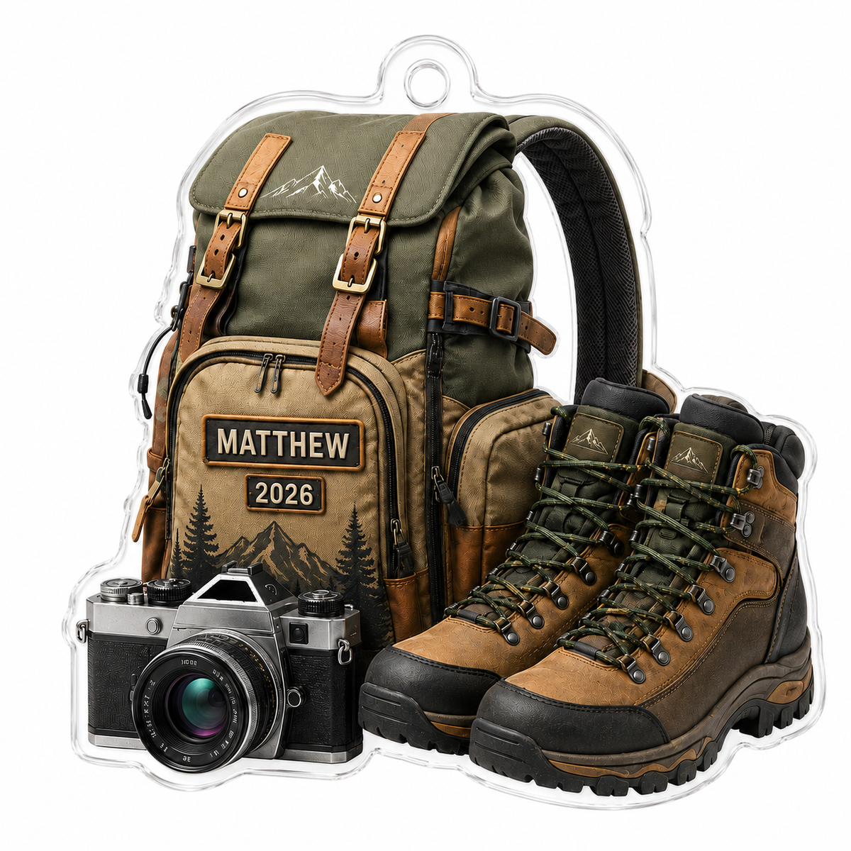 Custom Name Hiking And Trekking Acrylic Style 20