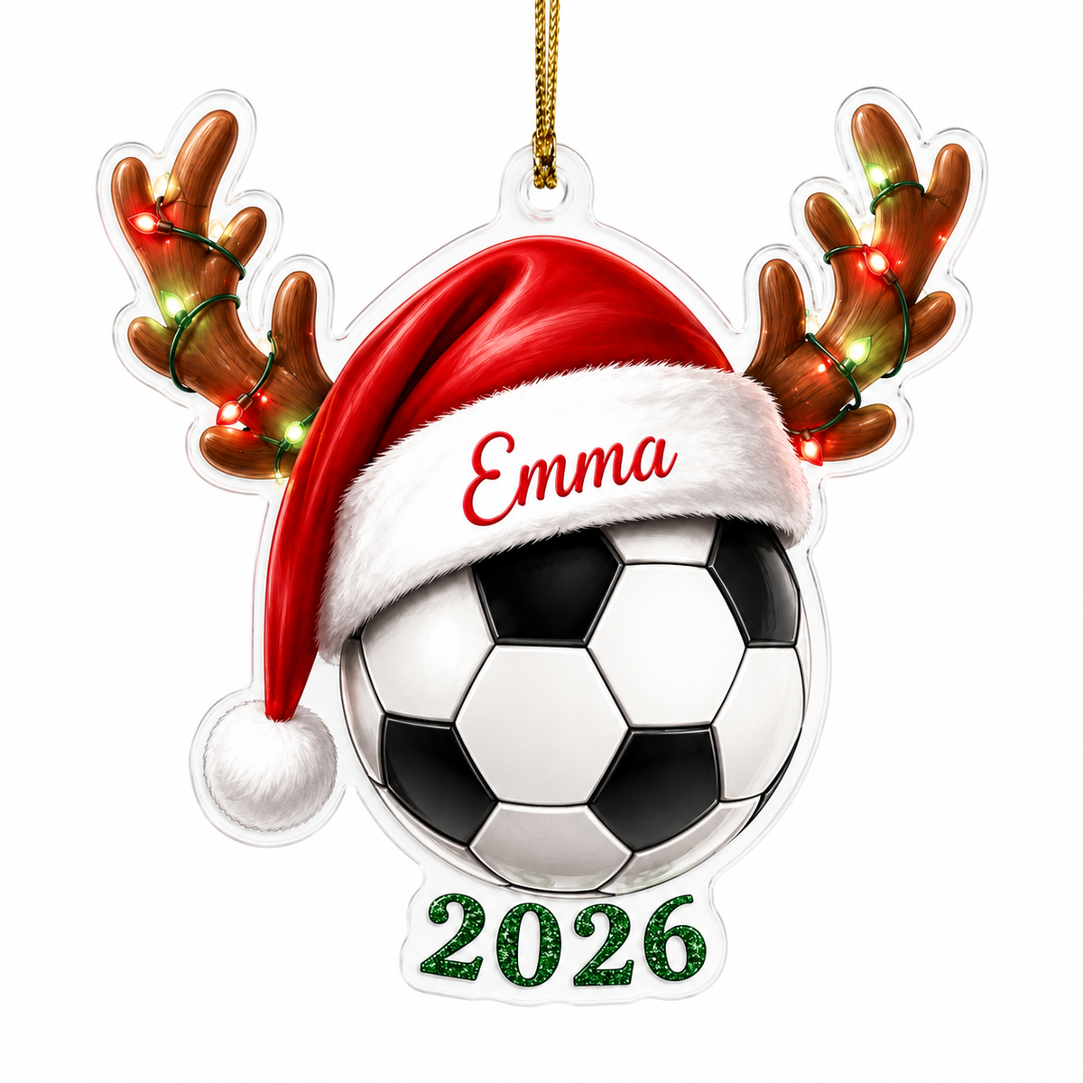 Christmas Sports 2026 Soccer Acrylic