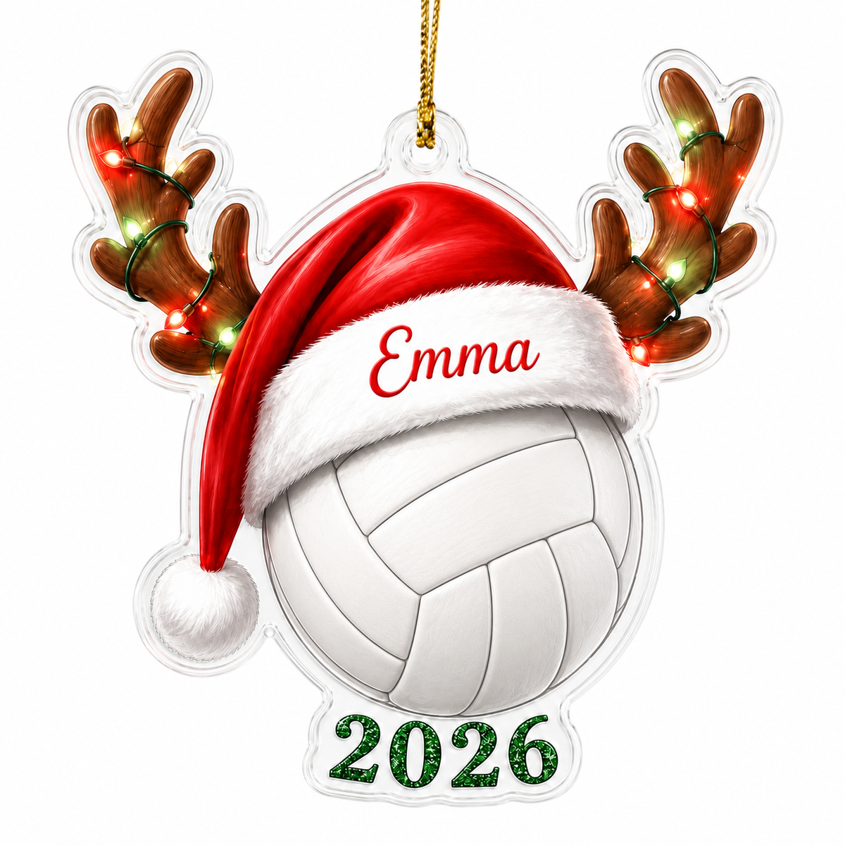 Christmas Sports 2026 Volleyball Acrylic