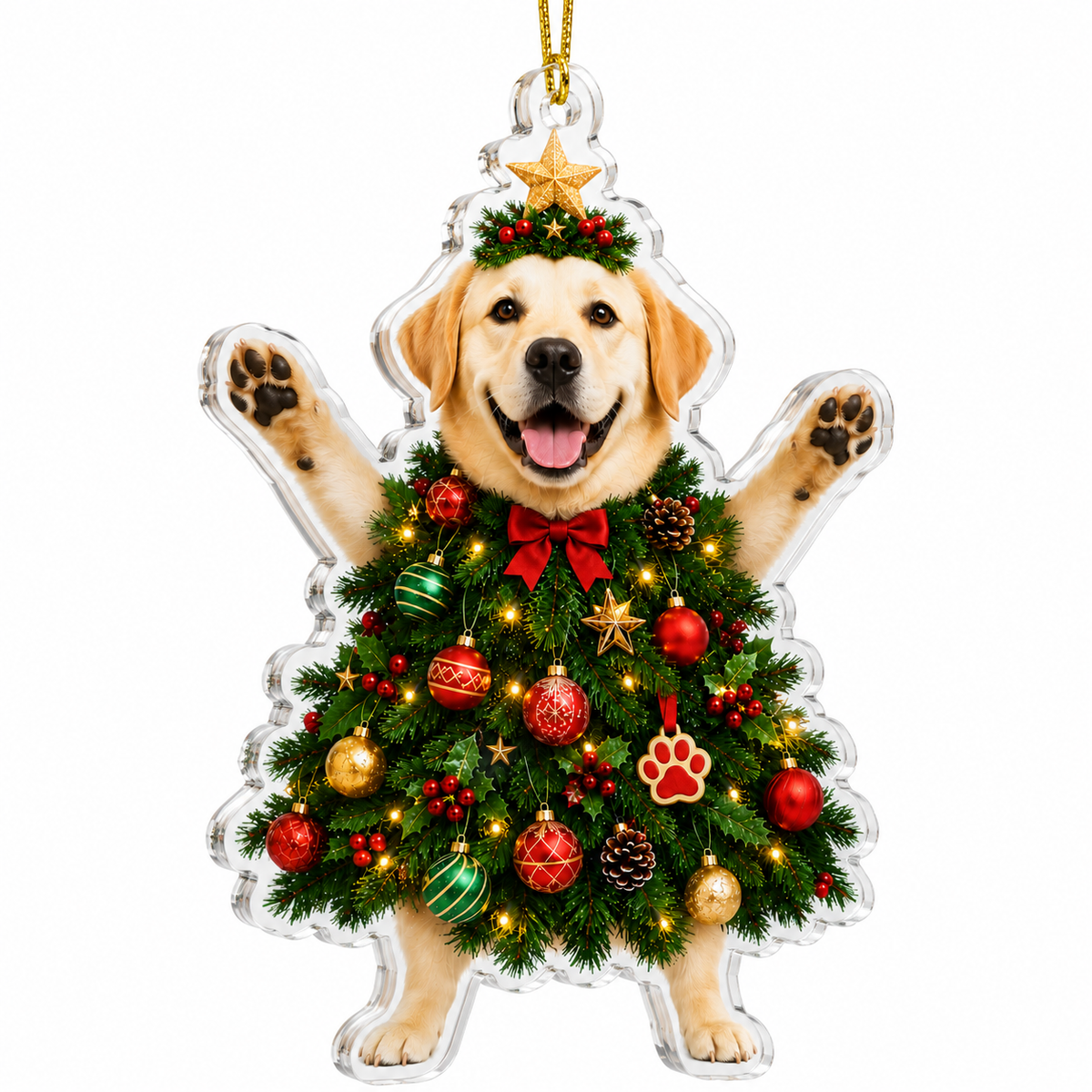 Dog Santa Tree Labrador Retriever