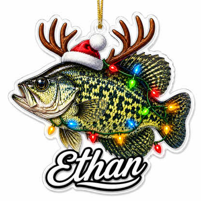 Fishing Christmas Lights Crappie Acrylic