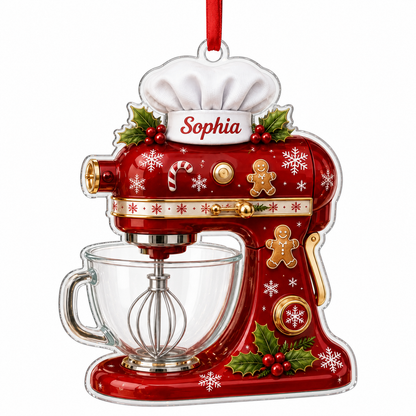 Personalized Kitchen Utensils Acrylic Christmas Dough Mixer