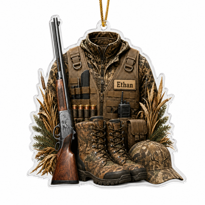 Personalized Hunting Woodland Loadout Acrylic