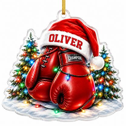 Custom Sports Christmas Acrylic - Boxing