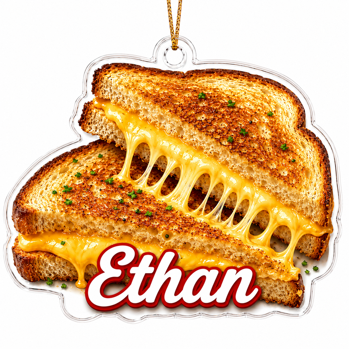 Breakfast Custom Name Grilled Cheese Sandwich Acrylic
