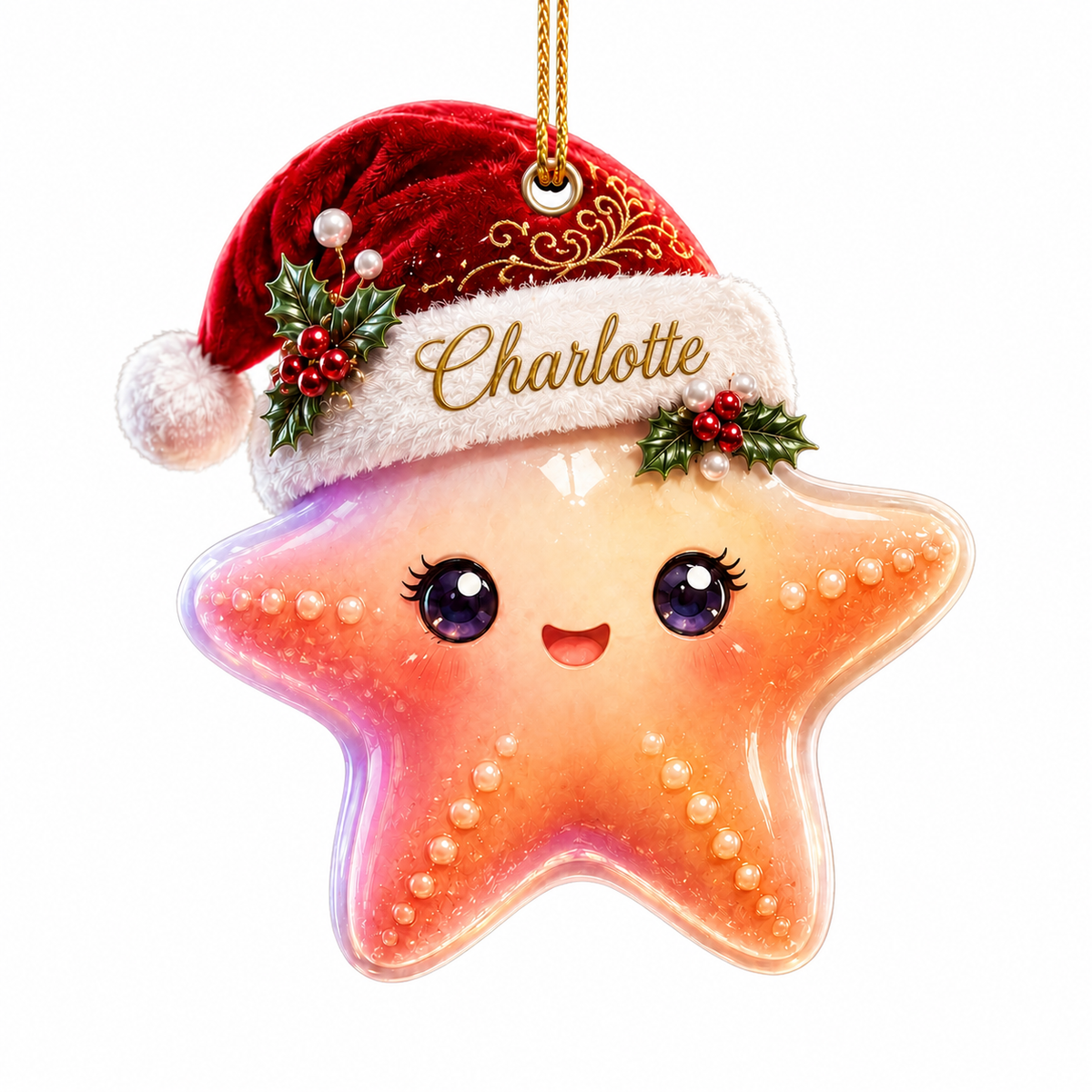 Animal With Santa Hat Starfish