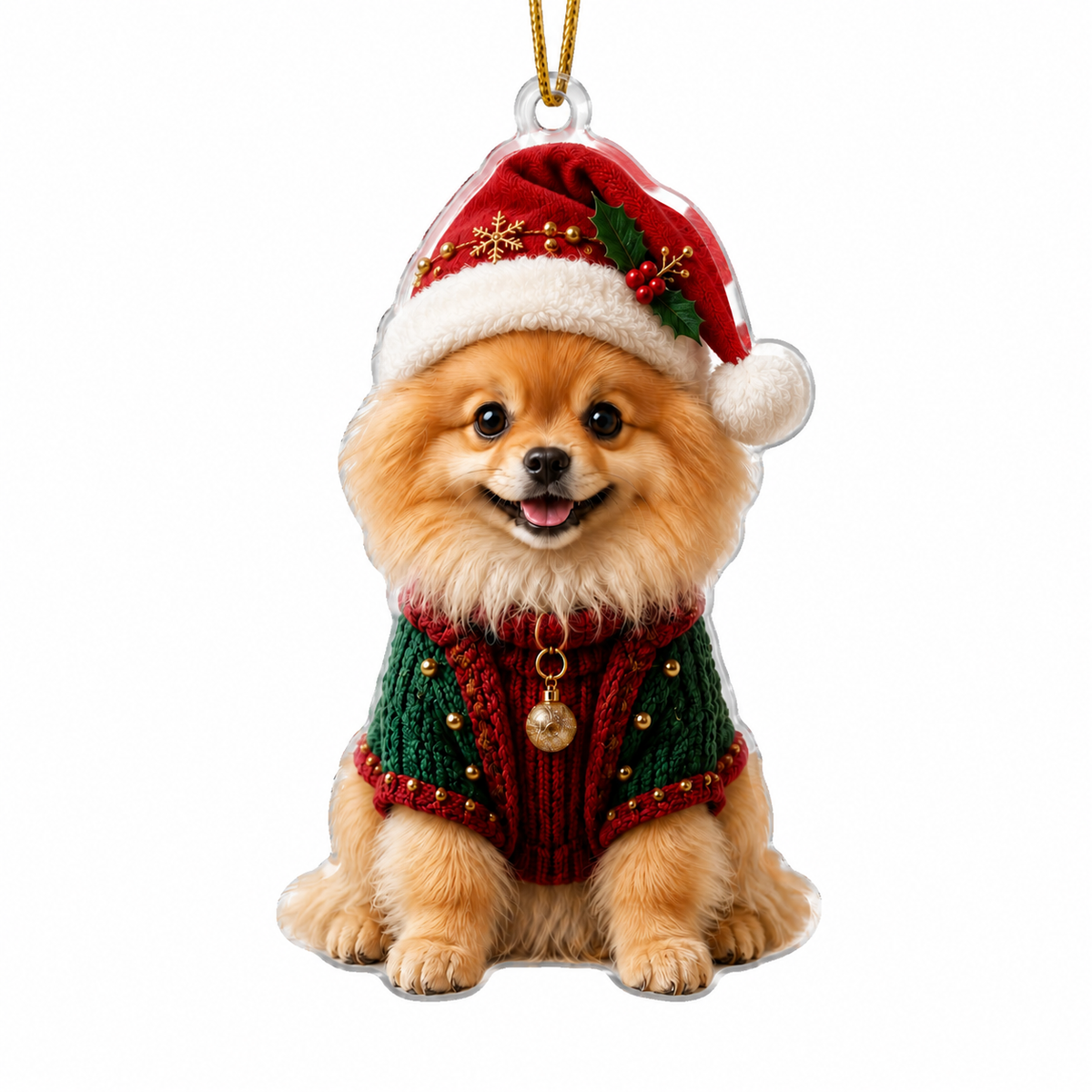 Dog Chrismast With Noel Sweater Pomeranian