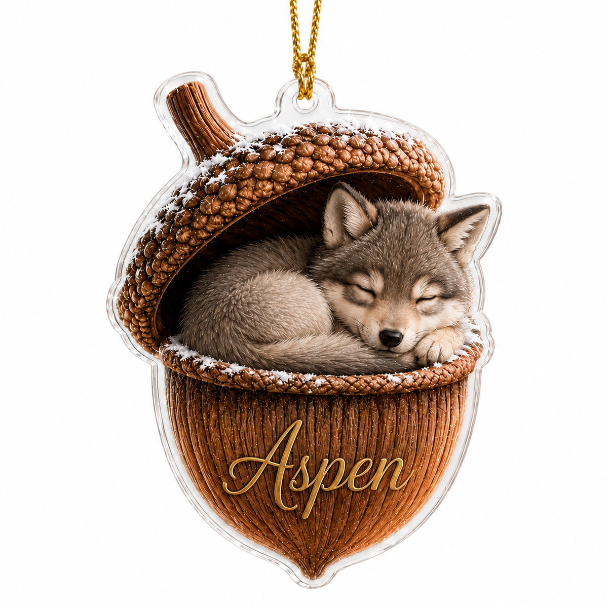 Animal Tree Decor Acrylic Wolf