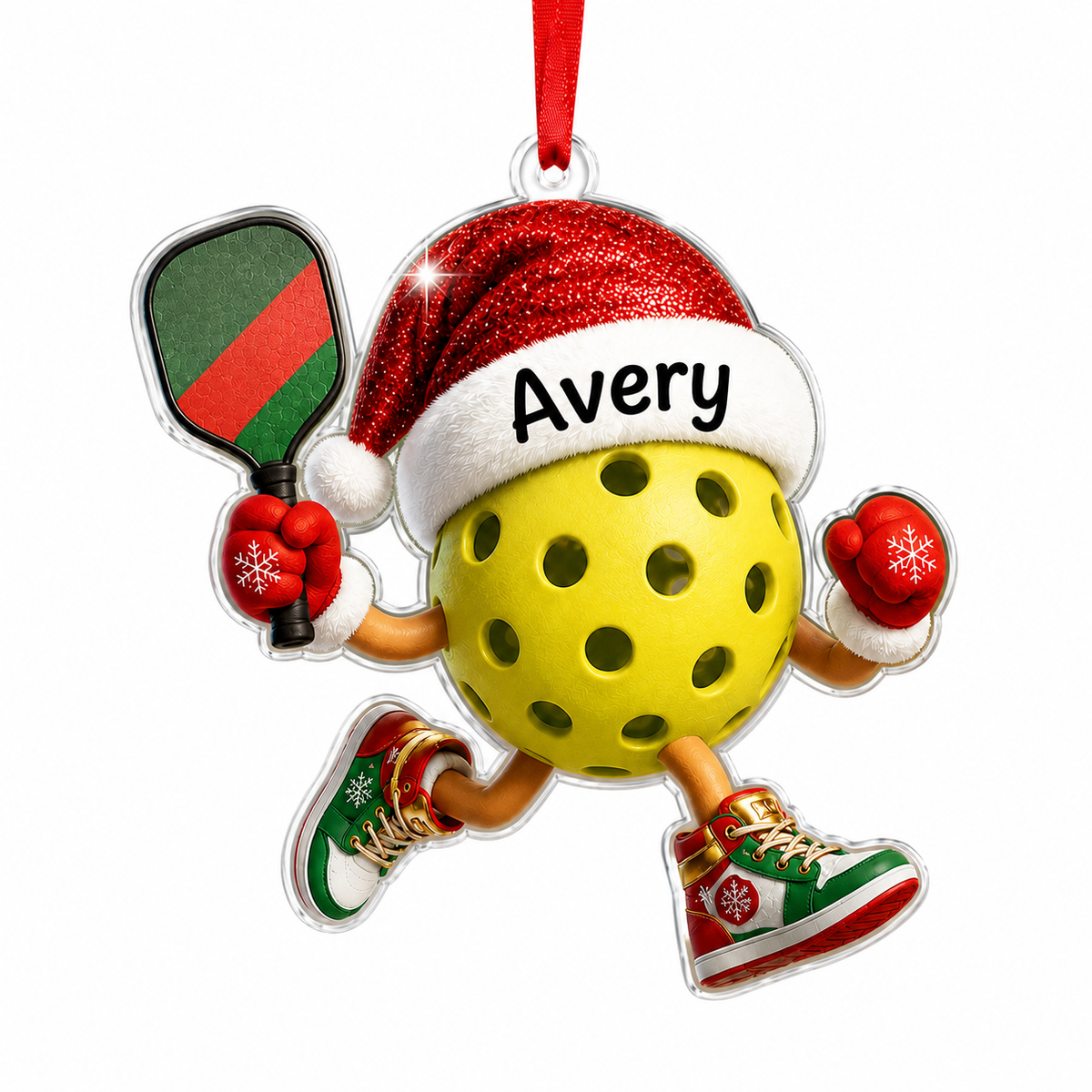 Sport Running Custome Name Acrylic Pickle Ball