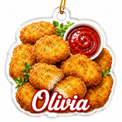 Breakfast Custom Name Chicken Nuggets Acrylic