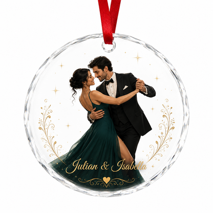 Personalized Dancing Glass Couple Dancing