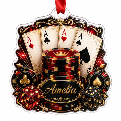 Pocker Custome Name Acrylic Mystery Pocker