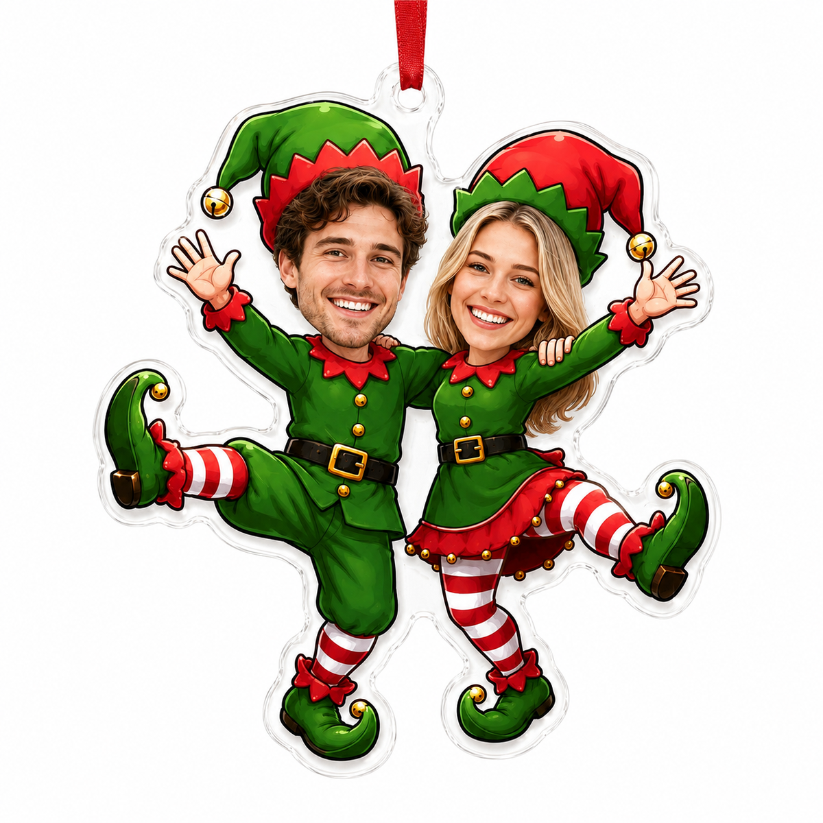 Custome Photo Couple Xmas Fairy