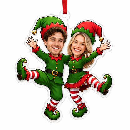 Custome Photo Couple Xmas Fairy