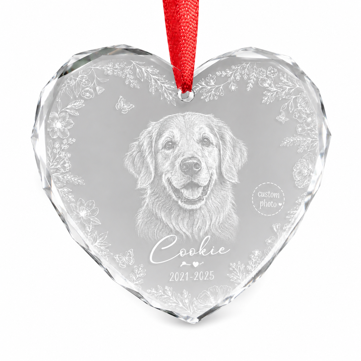 Custom Photo Dog Memorial Style 2