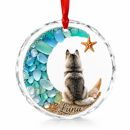 Custom Dog Seashell Husky