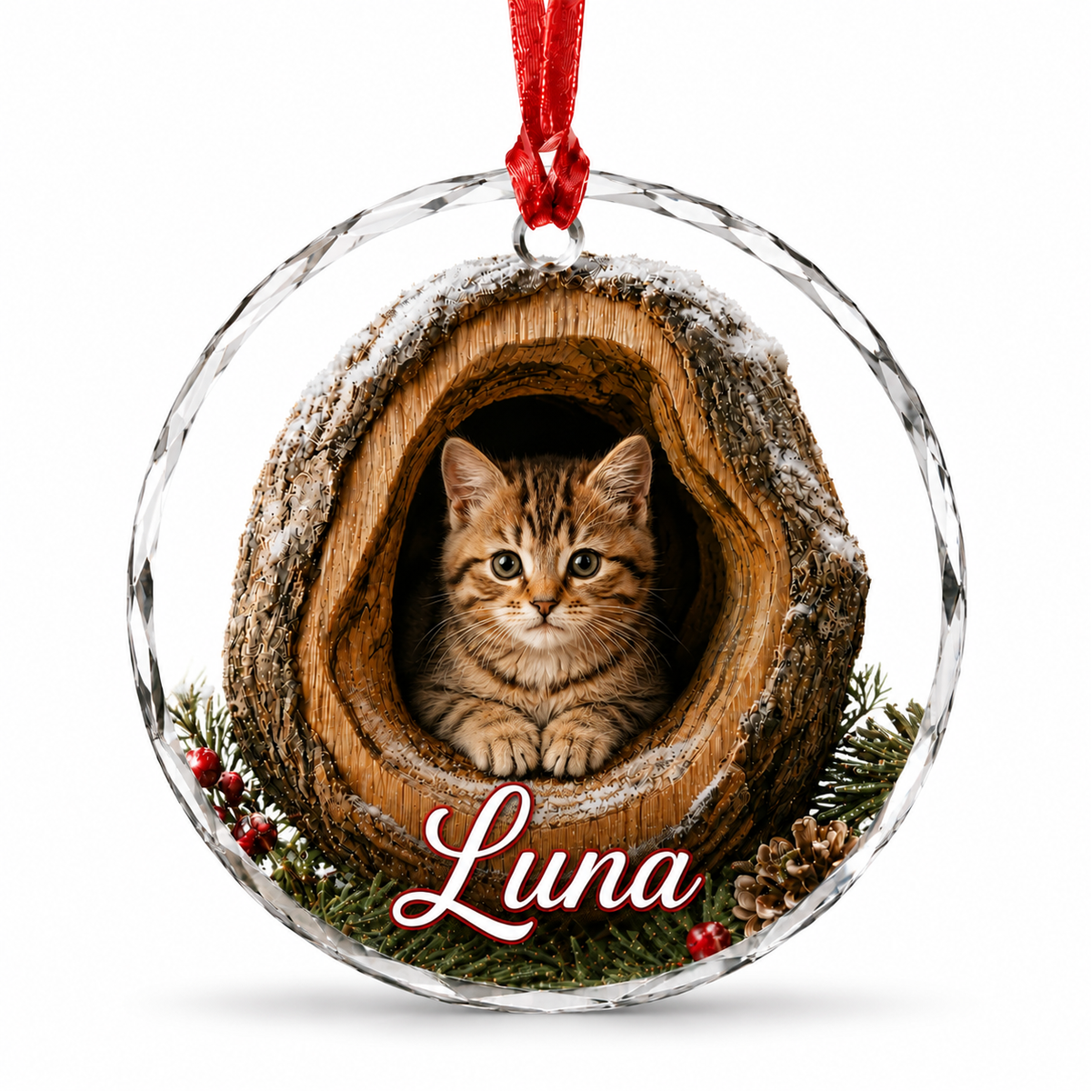 Glass ornament Animal Cat