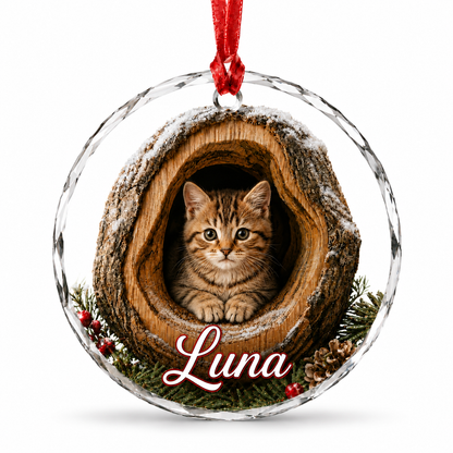 Glass ornament Animal Cat