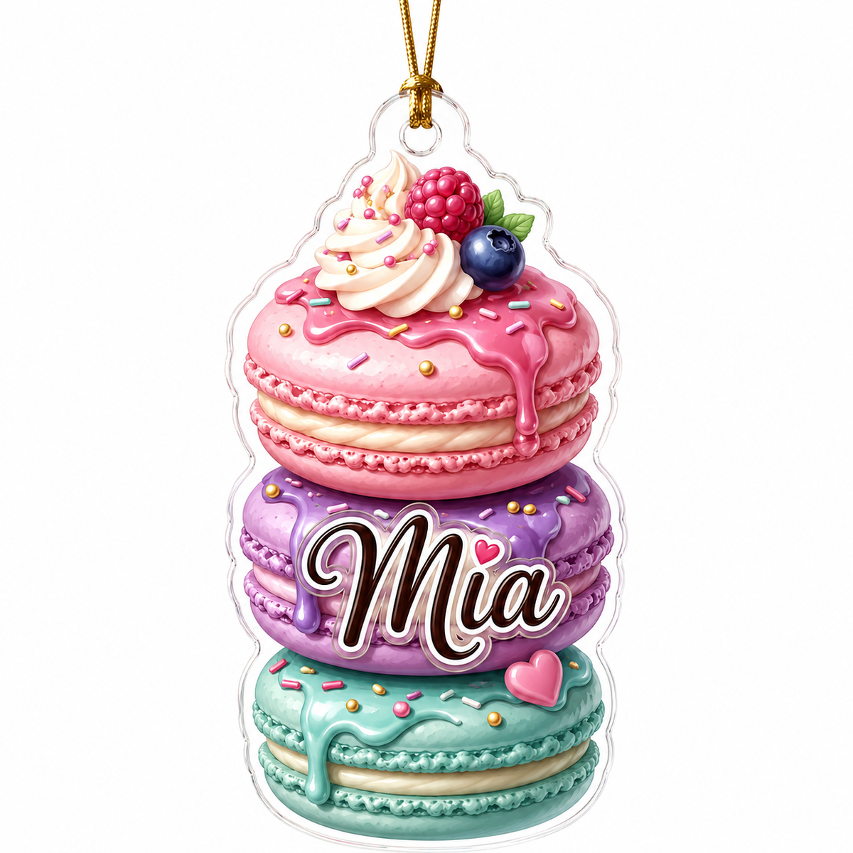 Custom Dessert Macaron Acrylic