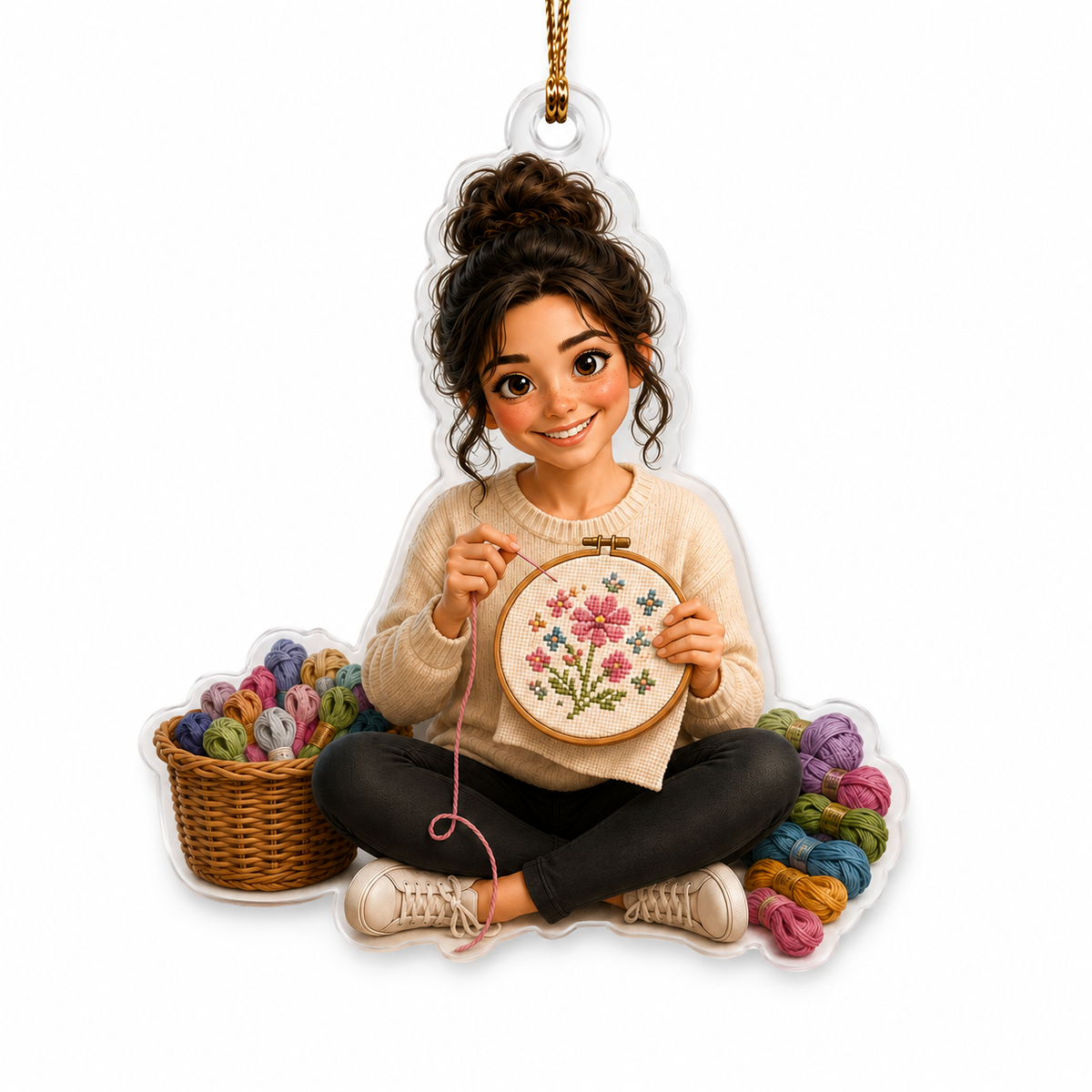 Custom Photo Hobbies Acrylic - Cross-Stitching